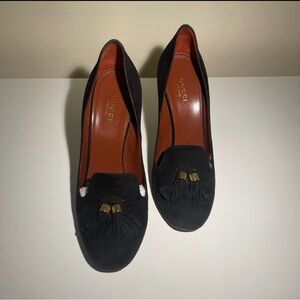 Authentic GUCCI suede Heels